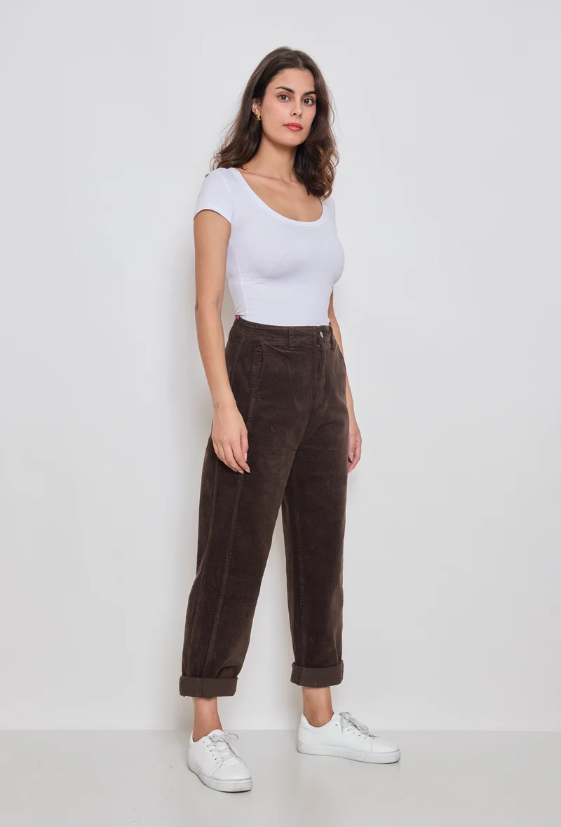 Pantalon ballon en velours côtelé