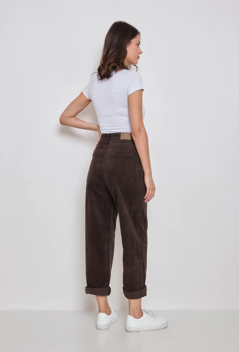 Pantalon ballon en velours côtelé