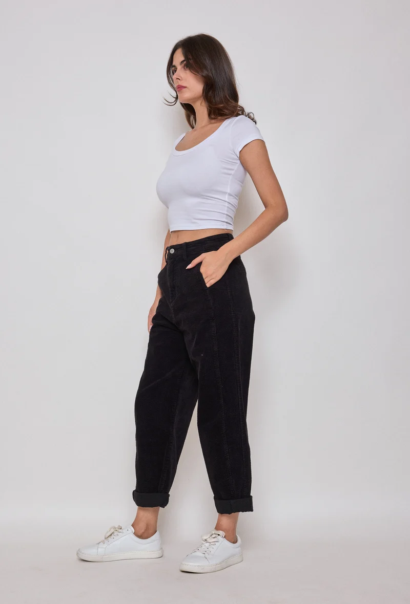 Pantalon ballon en velours côtelé