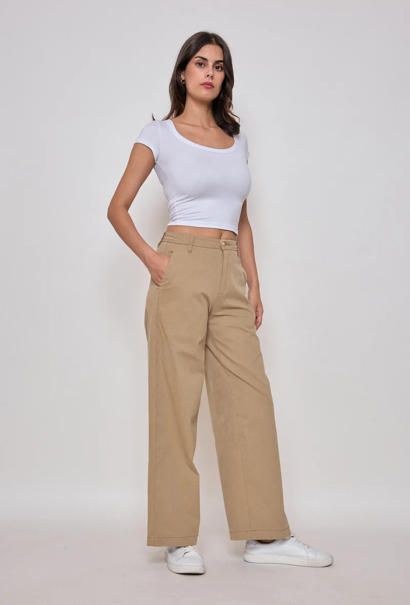 Pantalon Chino Large Classique