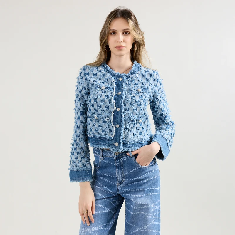 Veste Tweed Carreaux