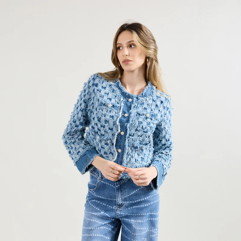 Veste Tweed Carreaux