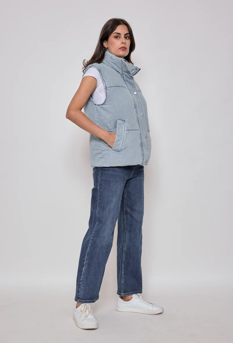 Doudoune Jean Sans Manches