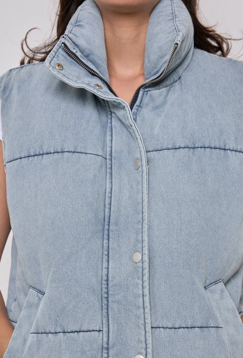 Doudoune Jean Sans Manches