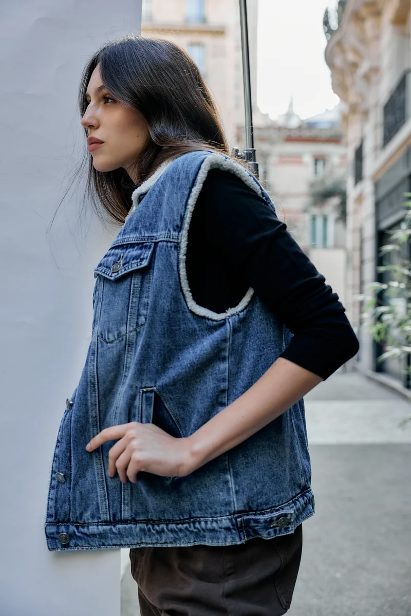 Veste Sans Manches Doublée