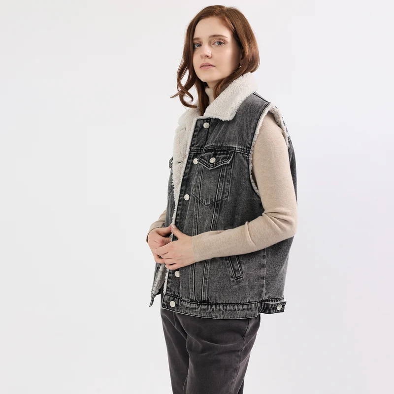 Veste Sans Manches Doublée