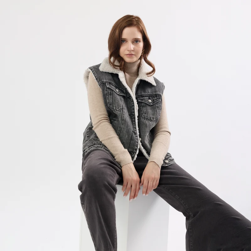 Veste Sans Manches Doublée