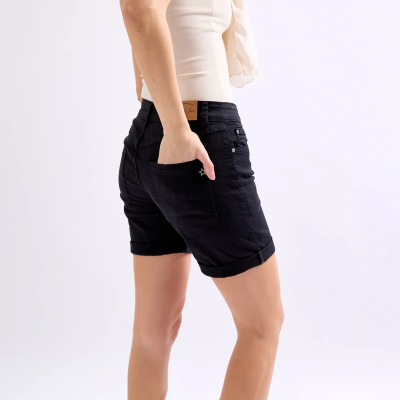 Short Couleurs Avec Boutons Fantaisies