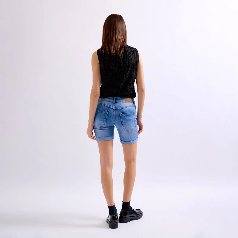 Short Couleurs Avec Boutons Fantaisies