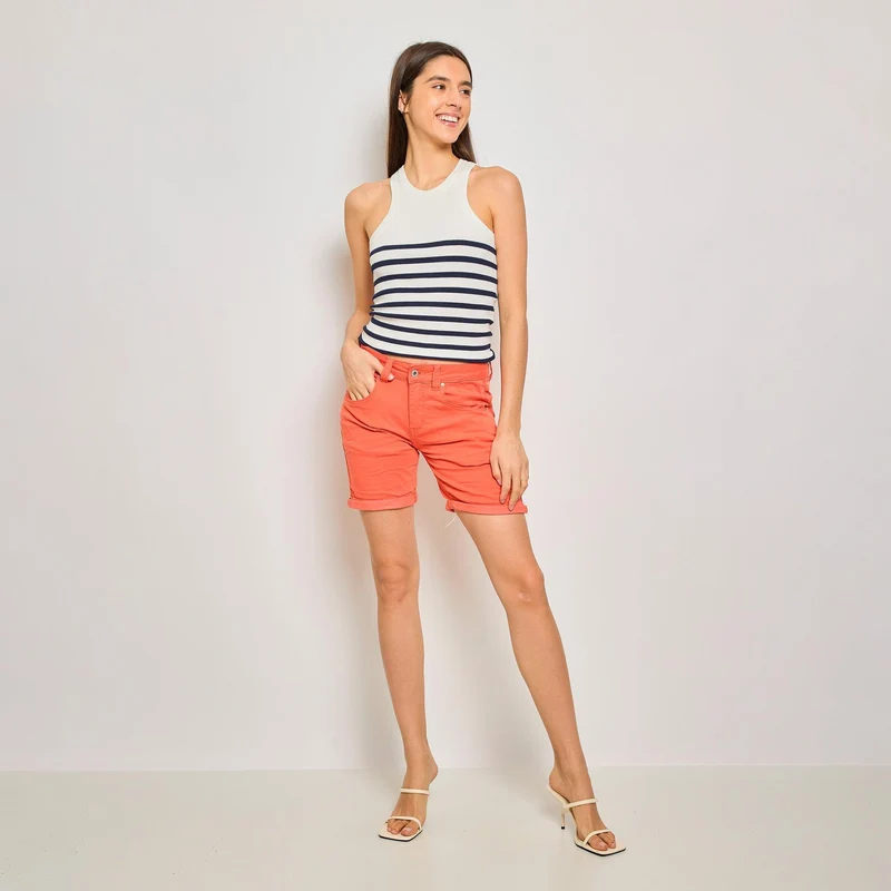 Short Marine en JoggJeans Couleurs Zip
