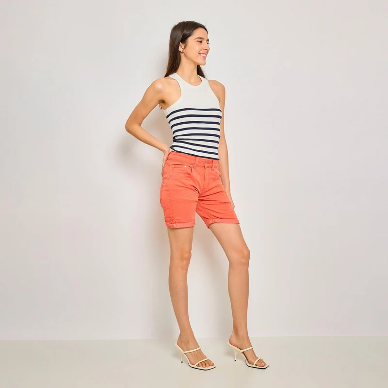Short Marine en JoggJeans Couleurs Zip