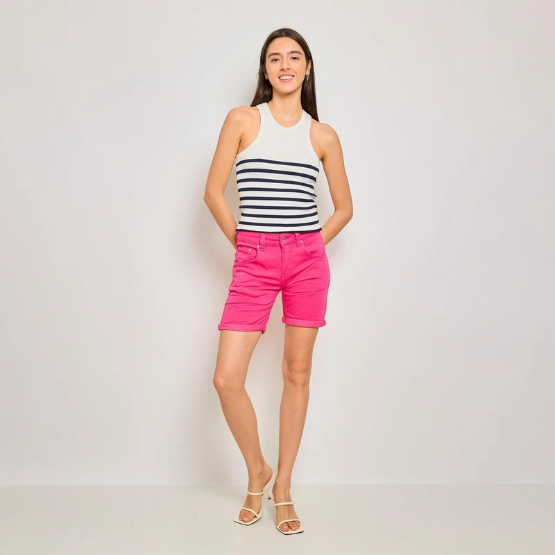 Short Marine en JoggJeans Couleurs Zip