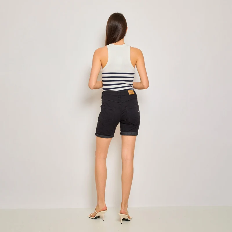 Short Marine en JoggJeans Couleurs Zip