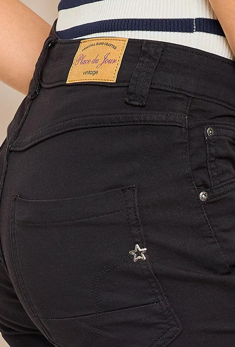 Short Marine en JoggJeans Couleurs Zip