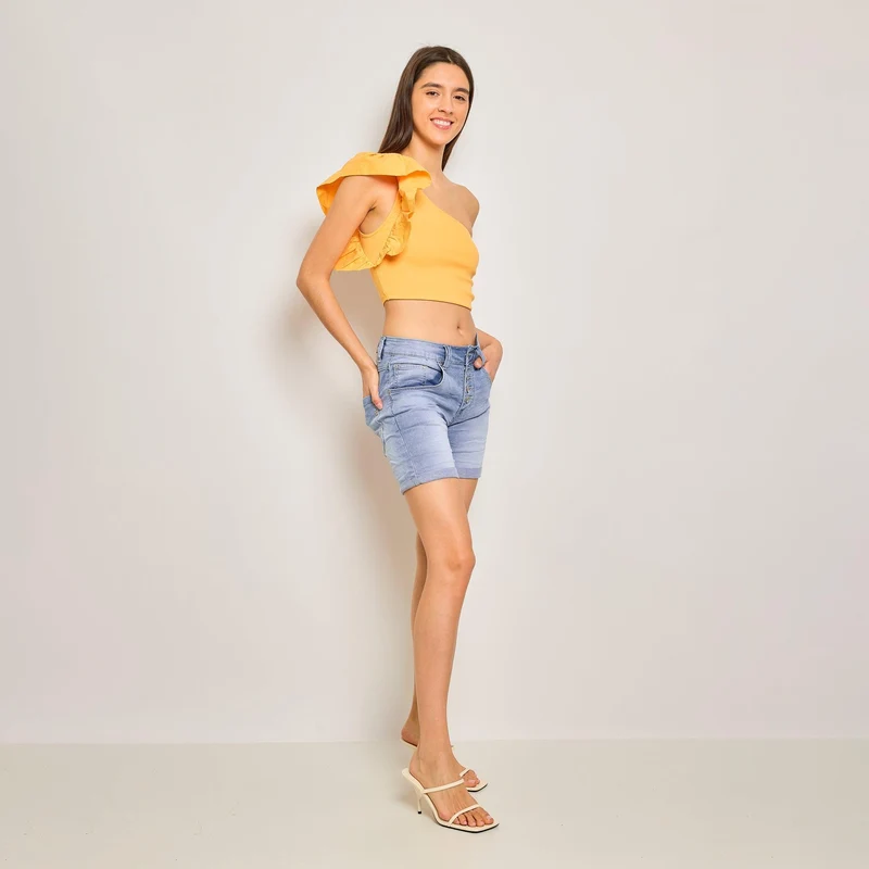 Short Marine en JoggJeans Classiques 5 Boutons