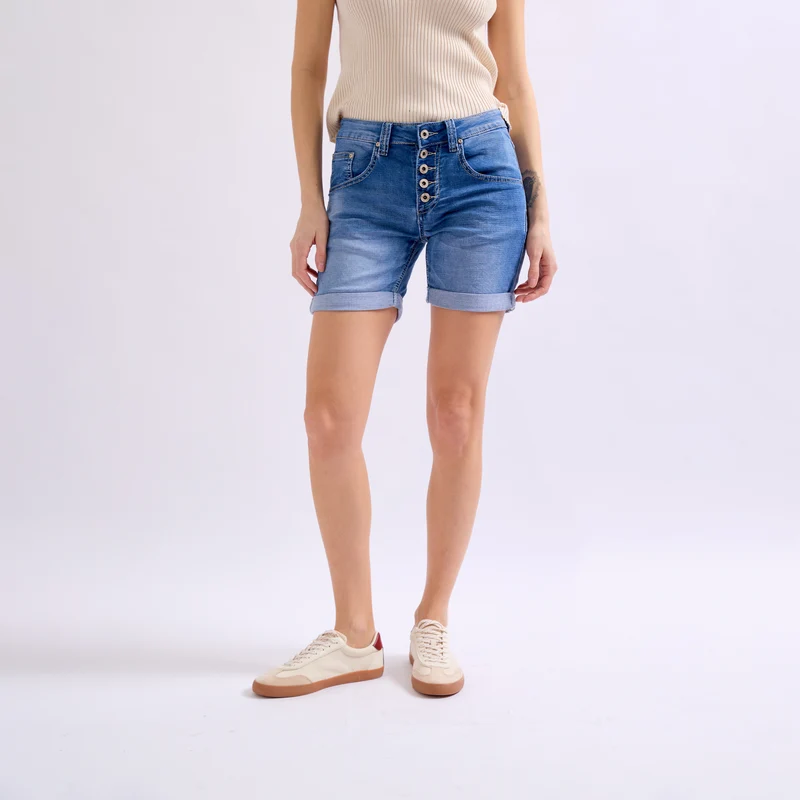 Short Marine en JoggJeans Classiques 5 Boutons