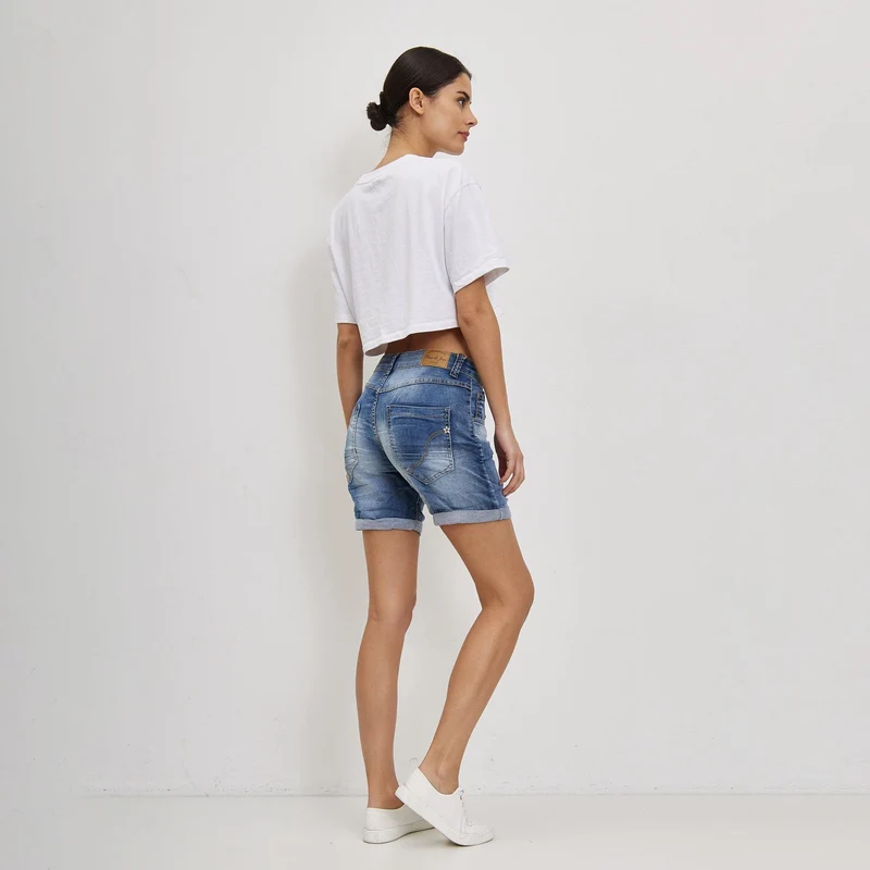 Short Marine en JoggJeans Classiques 5 Boutons