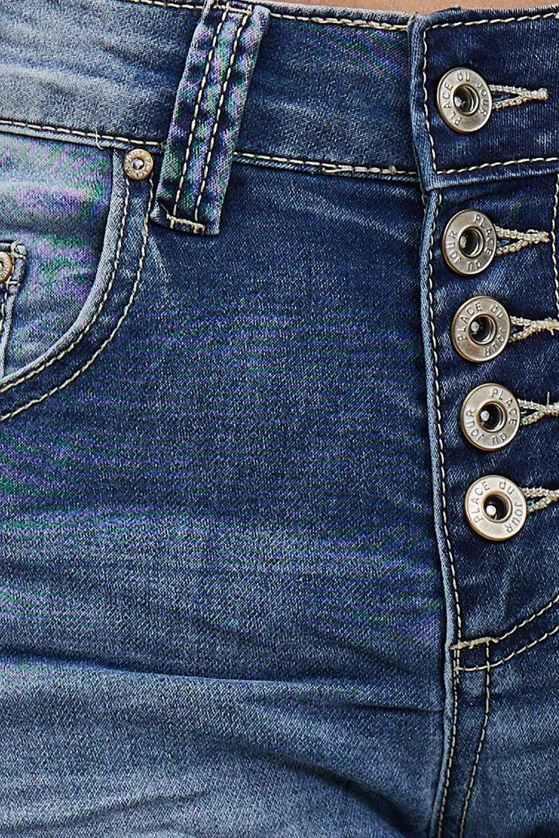 Short Marine en JoggJeans Classiques 5 Boutons