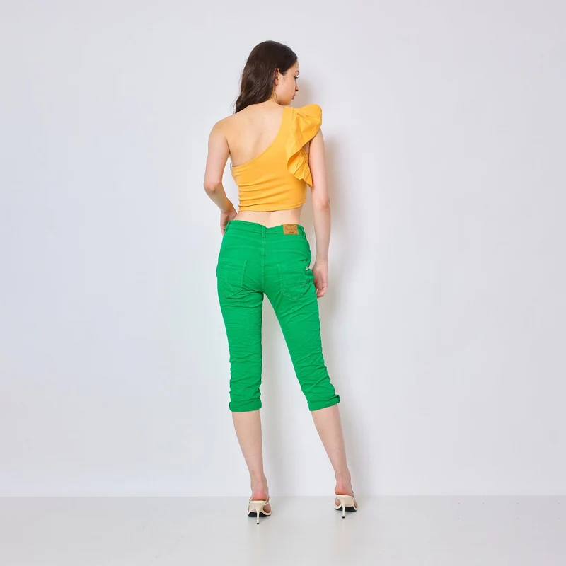 Pantacourts Justine Couleurs Boutons Fantaisies Dorés