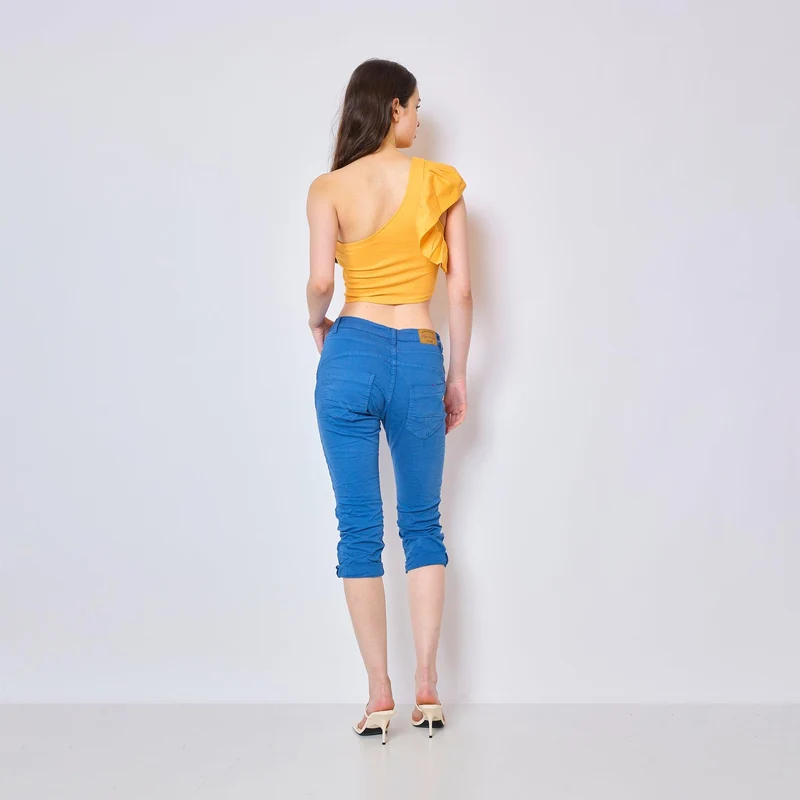 Pantacourts Justine Couleurs Boutons Fantaisies Dorés