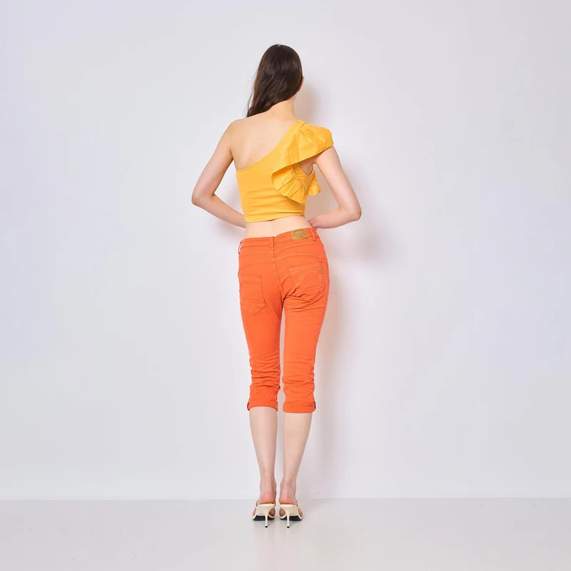 Pantacourts Justine Couleurs Boutons Fantaisies Dorés