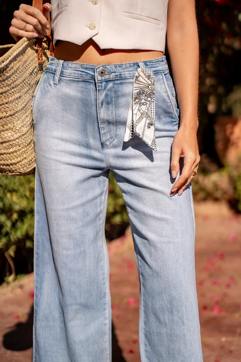 Chino Jean Droit 7/8eme