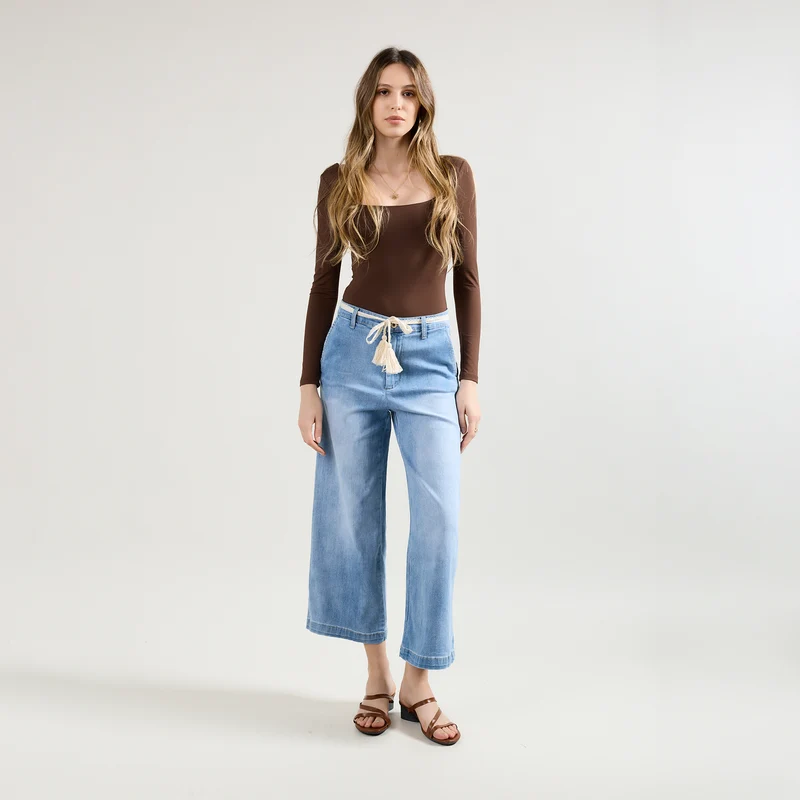 Chino Jean Droit 7/8eme