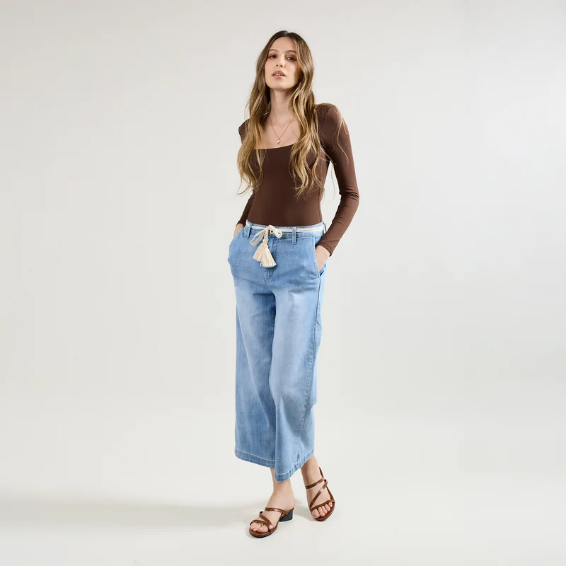 Chino Jean Droit 7/8eme
