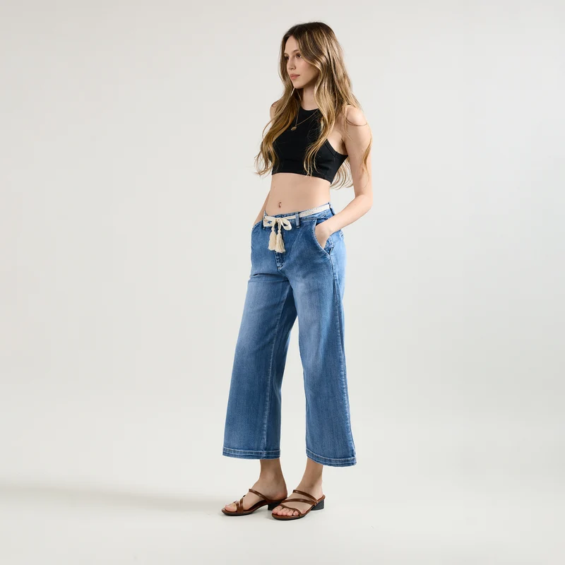 Chino Jean Droit 7/8eme