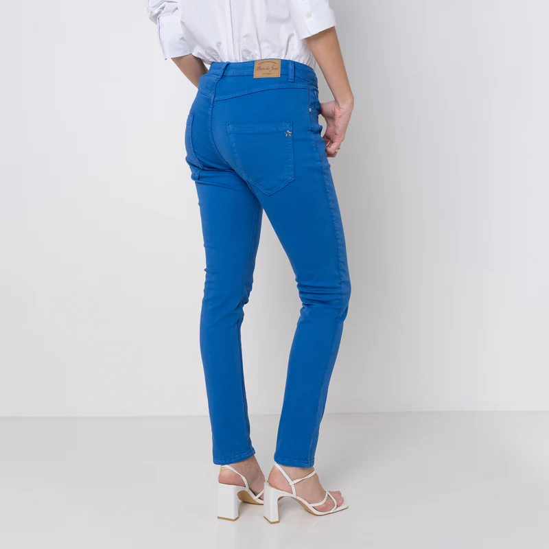 Pantalon Boyfriend à Boutons Fantaisies Argentés Été