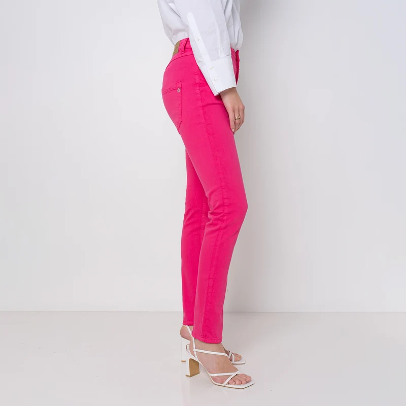 Pantalon Boyfriend à Boutons Fantaisies Argentés Été