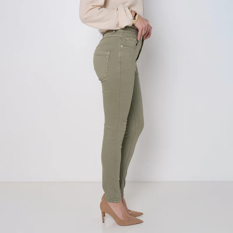 Pantalon Boyfriend à Boutons Fantaisies Argentés Été