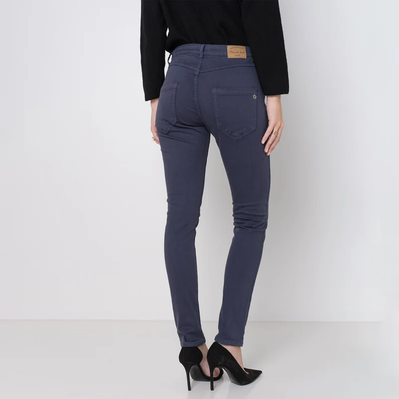 Pantalon Boyfriend à Boutons Fantaisies Argentés Été