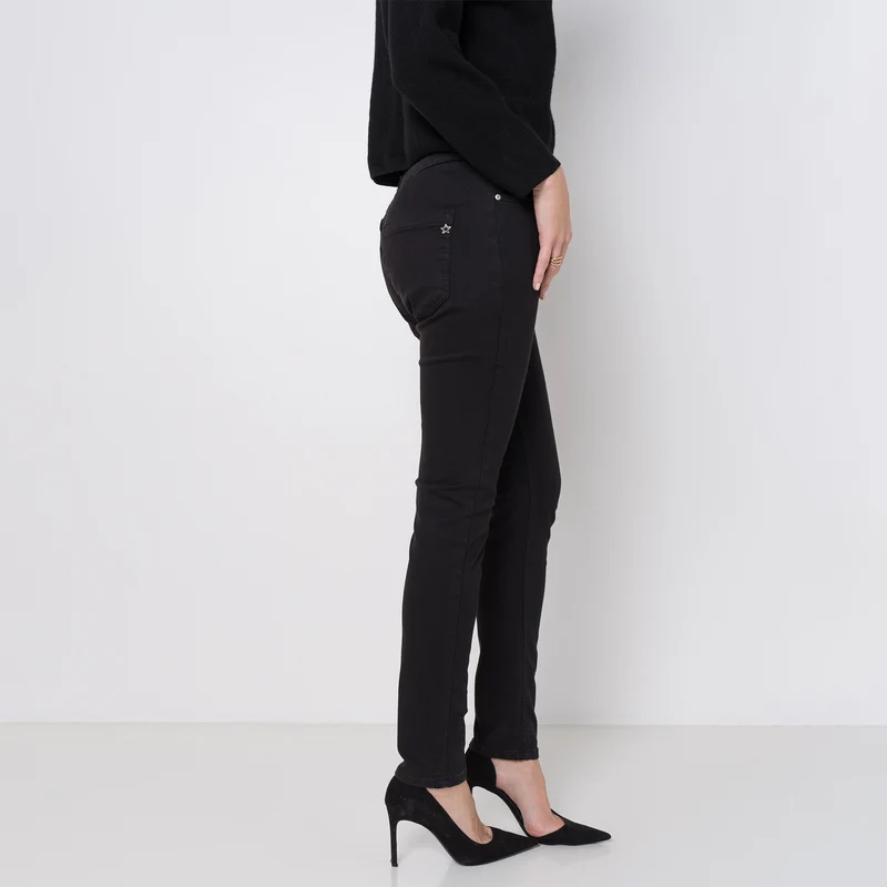 Pantalon Boyfriend à Boutons Fantaisies Argentés Été