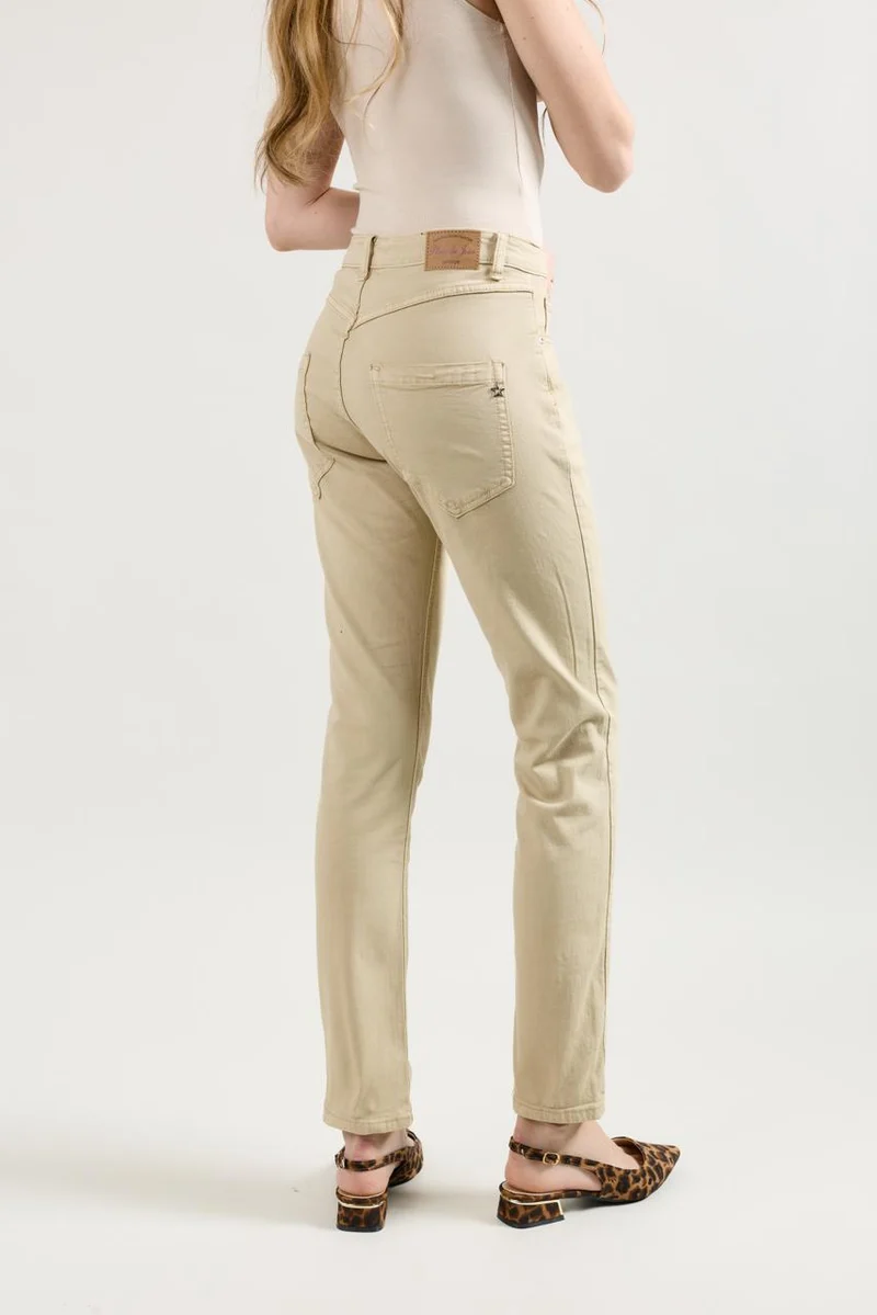 Pantalon Boyfriend à Boutons Fantaisies Argentés Été