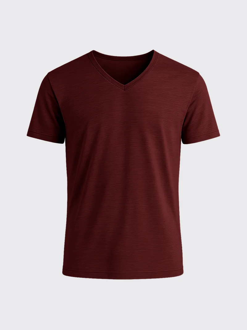 ACTION MERINO V-NECK TEE
