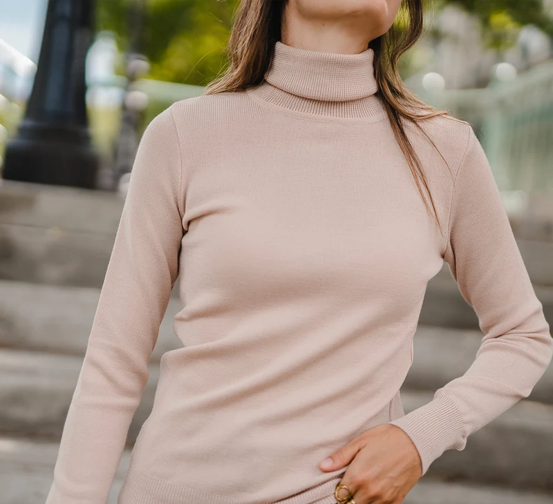 WOMAN MERINO TURTLENECK