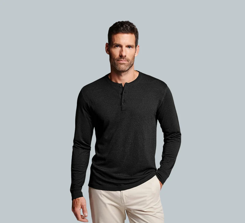 PERFORMANCE MERINO LONG SLEEVES HENLEY