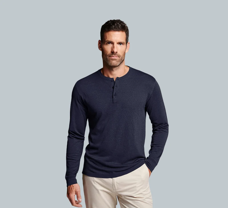 PERFORMANCE MERINO LONG SLEEVES HENLEY