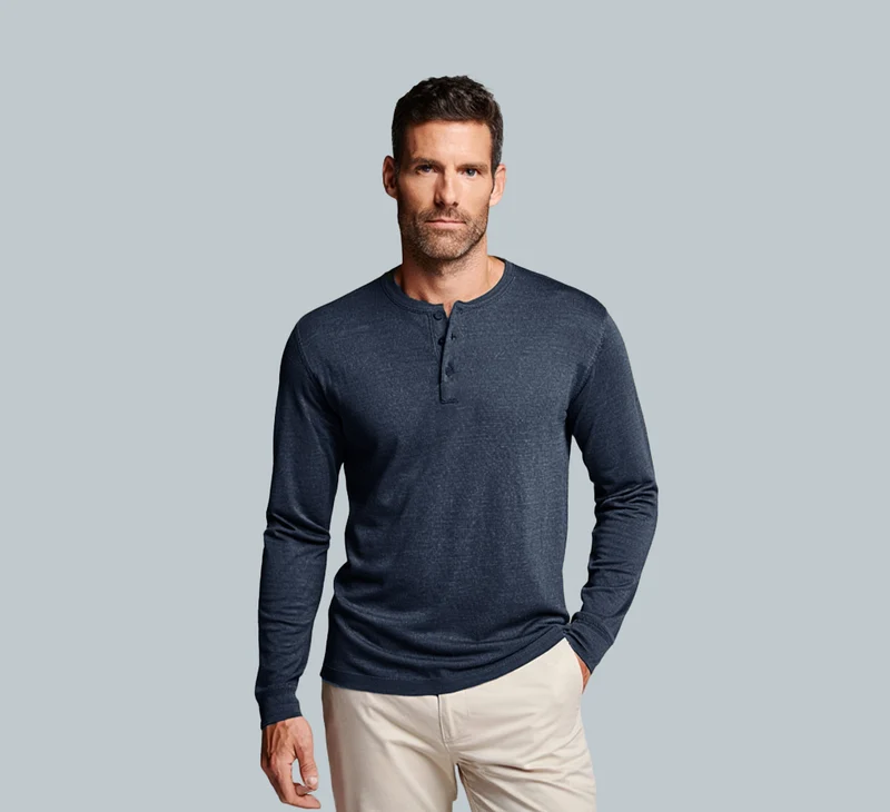 PERFORMANCE MERINO LONG SLEEVES HENLEY