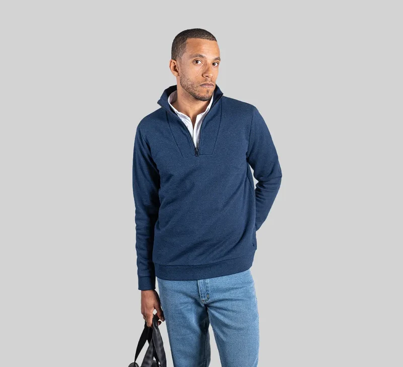ESSENTIAL MERINO ZIP SWEATER
