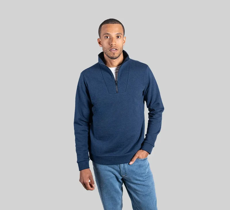 ESSENTIAL MERINO ZIP SWEATER