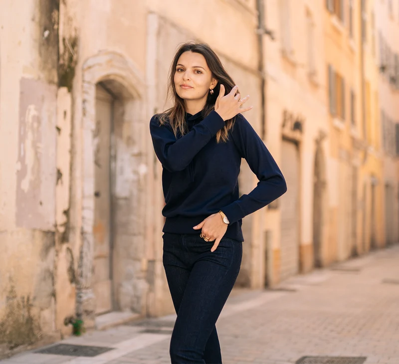WOMAN MERINO HOODIE