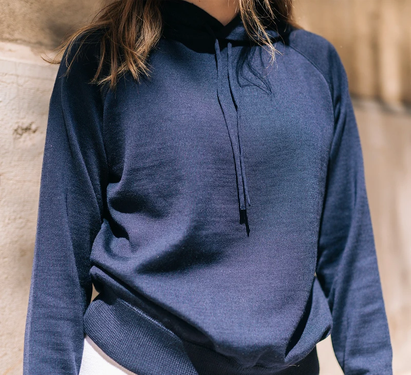 WOMAN MERINO HOODIE
