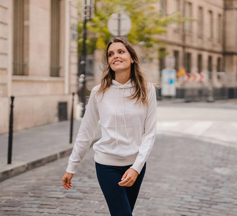 WOMAN MERINO HOODIE