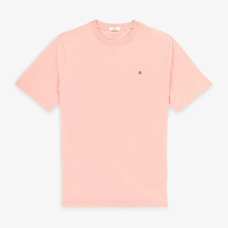 T-shirt manches courtes Théo en coton rose
