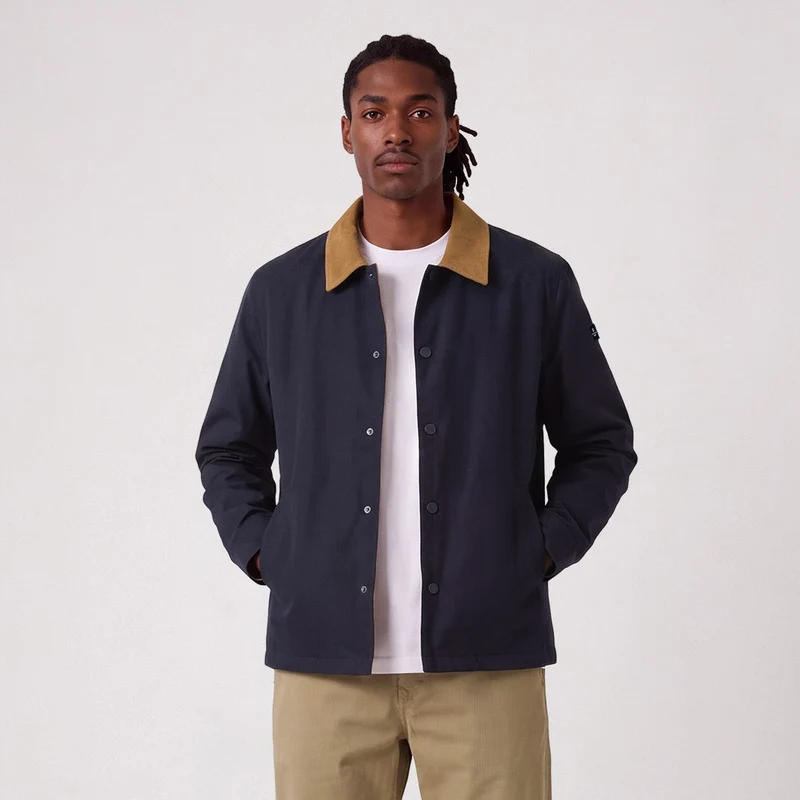 Blouson déperlant col velours bleu Dan SBPLAY
