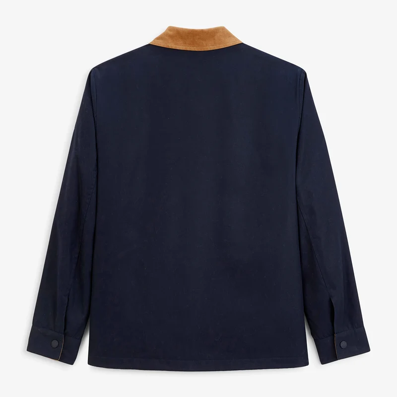 Blouson déperlant col velours bleu Dan SBPLAY