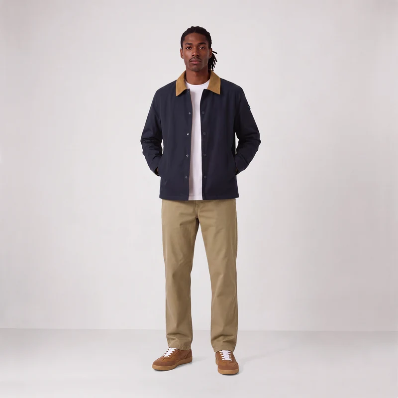 Blouson déperlant col velours bleu Dan SBPLAY