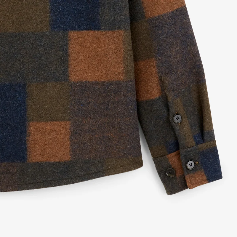 Veste Trap doublée à carreaux multicolore Patchwork